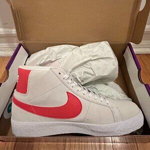 Nike Blazer Mid SB 'Lobster' Summit White Red Shoes 864349-108 Men’s Size 9